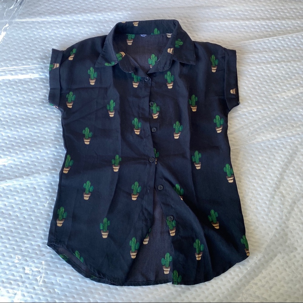 cactus print top